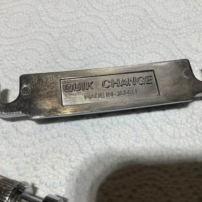 Ibanez Quick change vintage tailipiece made in Japan including original studs image 4