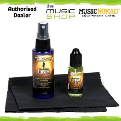 Music Nomad 3 Pc Premium Guitar Care Kit - Guitar ONE, F-ONE Oil & Cloth - MN140 image 1