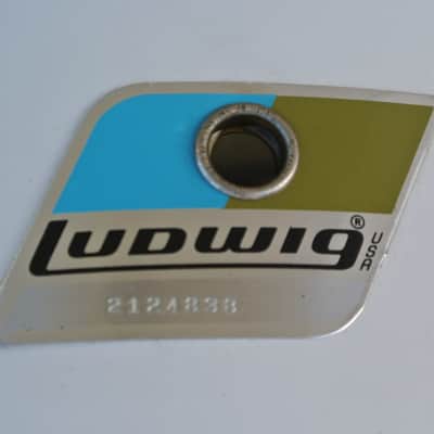 RARE! 1970's LUDWIG (Chicago) 8" WHITE CORTEX CONCERT TOM for DRUM SET! RM117 image 2