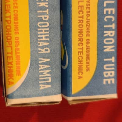 6J2P-EV 6AS6 5725 Strong Matched Pair Vintage Zhovten audio tubes NIB NOS image 3