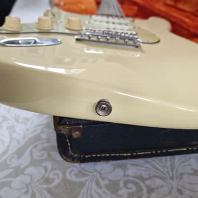 1964 Fender Stratocaster Left Hand Electric Guitar Olympic White USA Strat image 9