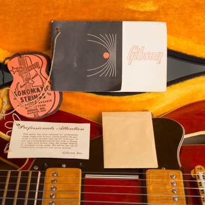 Gibson  Trini Lopez Standard Semi-Hollow Body Electric Guitar (1967), ser. #330204, original black hard shell case. image 14