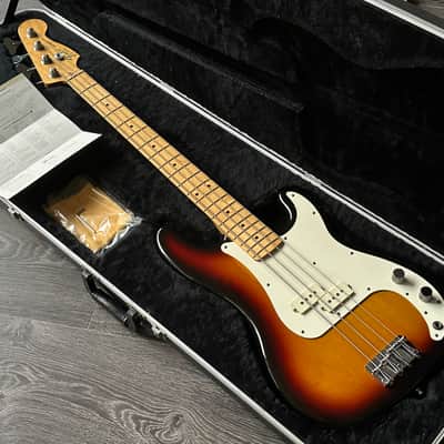 1983 Fender USA Precision Bass Sunburst with Papers & Case image 6