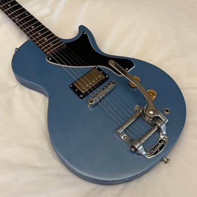 Vintage 2003 Gibson Les Paul Junior Melody Maker - Pelham Blue - Bigsby B5 - Free Pro Setup image 4