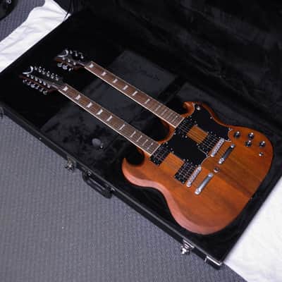 DEAN Gran Sport Double Neck electric GUITAR new w/ CASE - Worn Brown image 1