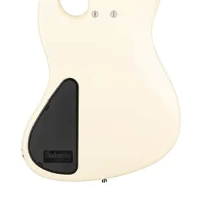 Sadowsky MetroExpress 21-Fret Vintage J/J Bass, Morado Fingerboard, Fretless With Lines, 4-String - Solid Olympic White High Polish image 3