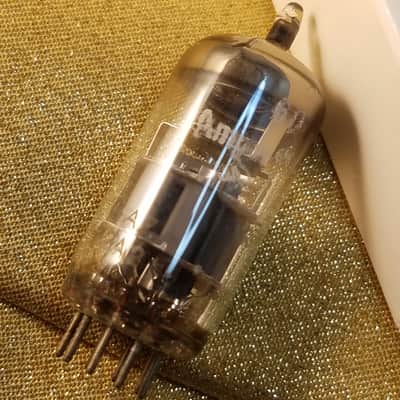 Amperex 1% Tight-Matched Pair (2) 6DJ8 tNOS AT1000 TESTED Vacuum Tubes Heerlen Large Halo Getter GA3 GA4 GA6 GA7 Bugle Boy T3 ECC88 dual triode 1959-1962 image 2
