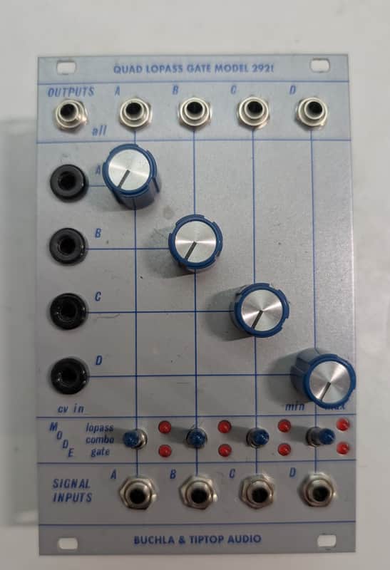 Tiptop Audio Buchla 292T Quad Lopass Gate 2022 - Present - Silver image 1