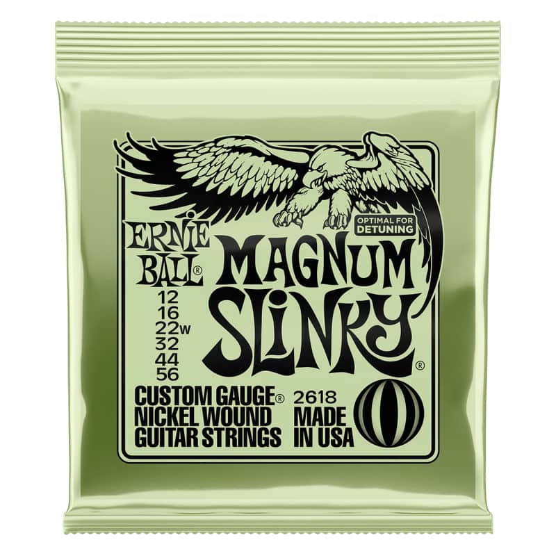 Ernie Ball 2618 Magnum Slinky Nickel Wound Electric Guitar Strings – 12-56 image 1