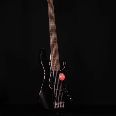 Squier Affinity Jazz Bass VI, Laurel FB, Black Metallic image 8