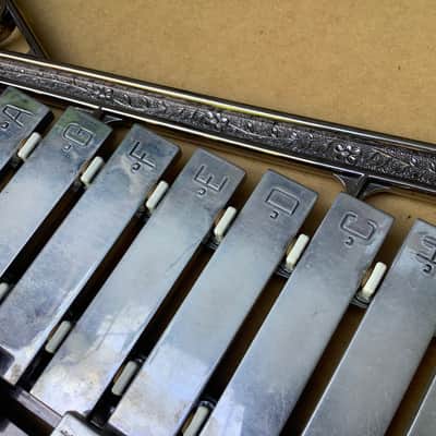 Sandner Lyra metal xylophone glockenspiel Bells LYRA Sandner made in Germany image 13