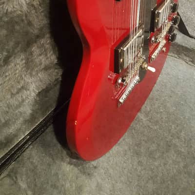 Epiphone G-1275 G1275 Double Neck Doubleneck Cherry 2000s image 15