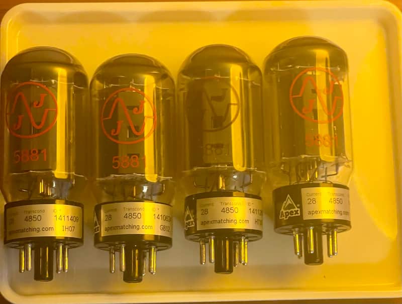 JJ Electronic 5881 Power Tube Apex Matched Quad image 1