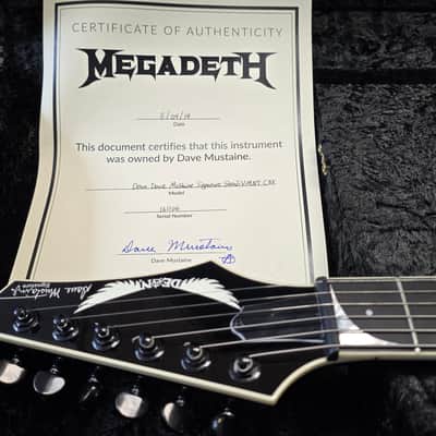 Dave Mustaine's Artist Owned NAMM 2016 Dean Stradivarius VMNT Flying King V F-Hole Signed MEGADETH Tour Guitar personally owned for years by DAVE MUSTAINE image 7