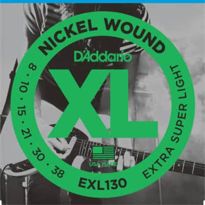 D'Addario EXL130 Nickel Wound Extra Super Light Electric Guitar Strings image 1