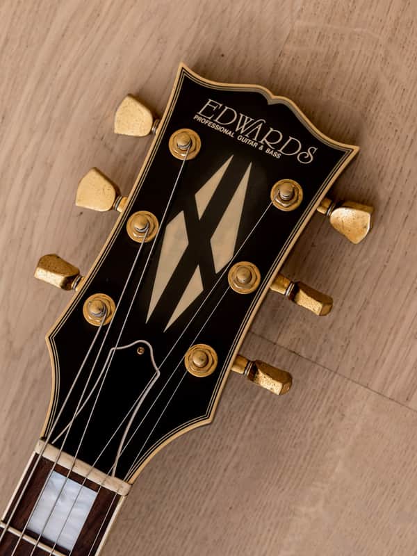 EDWARDS Produce by Navigator エレキギター ロック 1990s Edwards By Navigator Ken Yokoyama Signature E-LP-95C Black