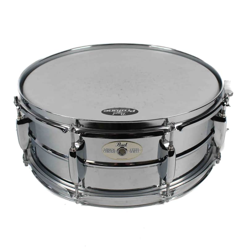 Pearl MIRROR CHROME STEEL SHELL SNARE image 1