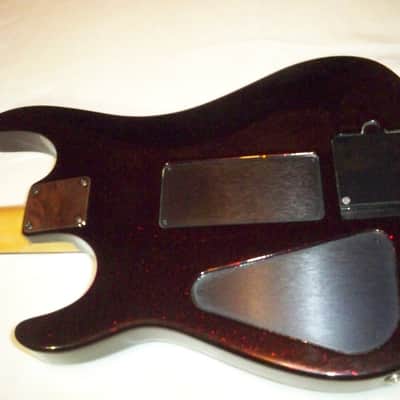 1989 USA Hamer Chaparral Sustainiac  HSH Metallic Purple Sparkle Original Case image 8