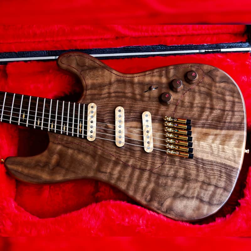 GB Liuteria Custom Petra 7 string fanned fibonacci series edition image 1