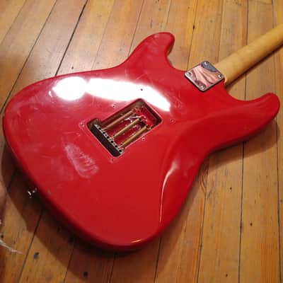 Fullerton Single Humbucker Doublecut Electric Red image 13