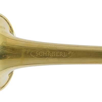 Schagerl 'Charis' Large Bore C Trumpet in Raw Brass SN 7341L image 2