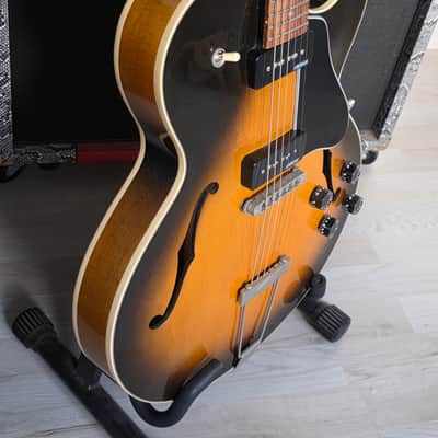 Gibson ES-135 1992 Reissue Vintage Tobacco Burst P90 Florentine based on 335 image 5