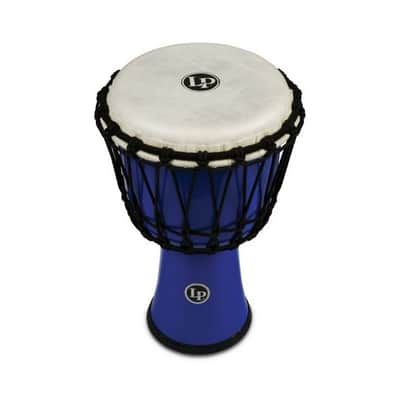 Latin Percussion LP1607BL World 7" Rope Circle Djembe, Blue image 3