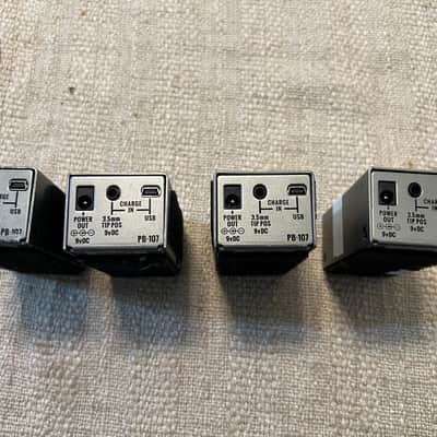 4x Big Joe Stomp Box Company Lithium Rechargeable Power Supply PB-107. Used on tour and signed by Steve Vai image 15