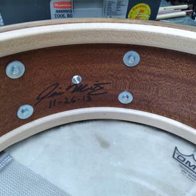 Chicago 14x5.5" Custom Mahogany/Maple snare image 3