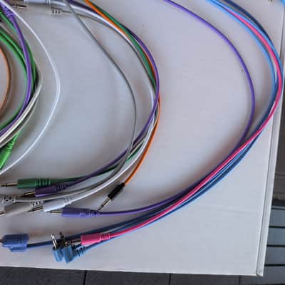 30+ Eurorack Patch Cable Bundle - Black, White, Green, Red, Blue, Yellow, Purple, etc - Hosa, Tiptop, Modbap, and other various makers image 6