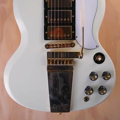 Epiphone Inspired by Gibson SG Custom Electric Guitar in Classic White image 1