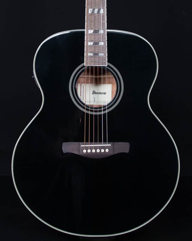 Ibanez AJ70M1 Acoustic Electric, Black High Gloss image 1
