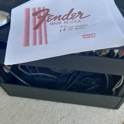 Fender 75 tube combo Early 80s Awesome Tube Tone! image 7