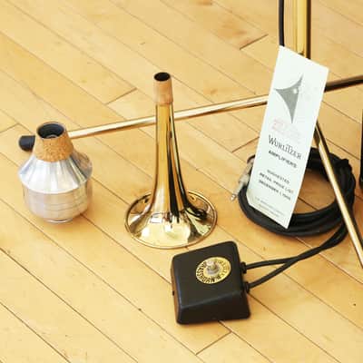 1967 Wurlitzer Brasshorn Model 7250 Vintage Brass Horn - Original Case, Price List, Harmon Mute! image 4