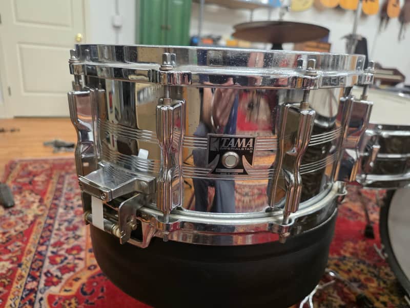 Tama Mastercraft Imperialstar 8056 14x6.5 10 Lug Snare Drum 1980s image 1