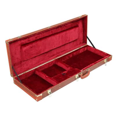 Cases Hard-Shell Pu Wood Case Fit Tl St 170 Electric Guitar With Lock Key image 6