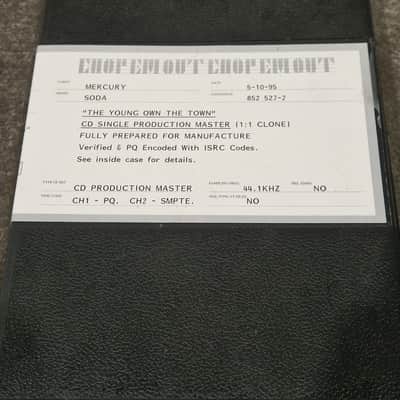 Soda – Britpop Band Collectible DAT Master for “The Young Own The Town” – Excellent w/ PQ Encoding & ISRC image 4
