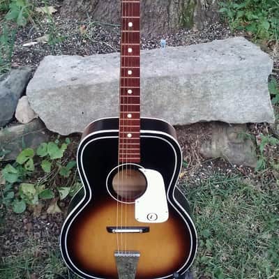 Kay 5160 1966 Sunburst acoustic guitar and case image 1