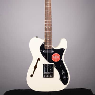 Squier Affinity Series Telecaster Thinline Electric Guitar - Olympic White image 2