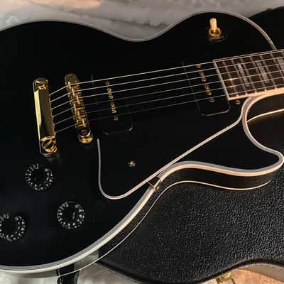 NEW! Gibson Les Paul Custom - Dealer Select - P90 Pick-Ups - VOS Ebony Finish - Custom Shop M2M - Authorized Dealer - 10.3 lbs - G07097 image 4