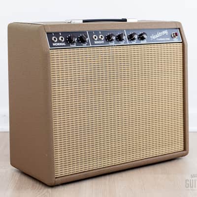 Headstrong Amplifiers Corduroy 1x12 Brown Panel Deluxe-Style Boutique Hand-Wired Tube Amp w/ Cover image 2
