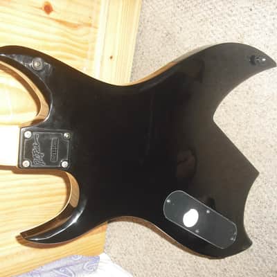 B.C. Rich Bich Special Edition electric guitar black white binding image 7
