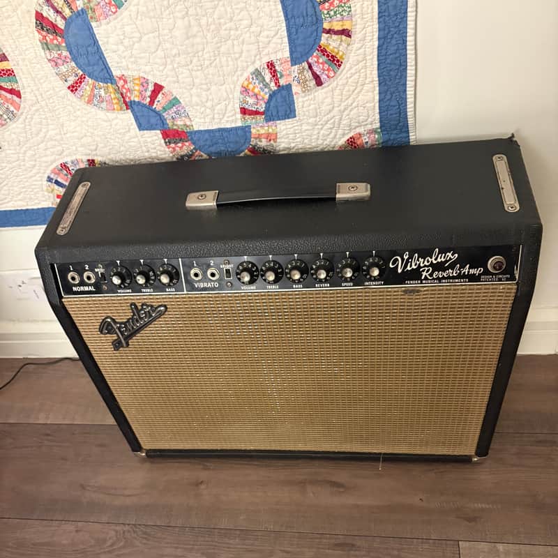 1965 Fender Vibrolux Reverb AA864 Blackface image 1