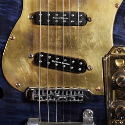 Postal Custom Memphis Rocket Blue Flamed Maple  F Hole Bigsby Duncan Little ’59™ Strat Pickups image 11