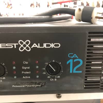 Crest Audio CA12 2200-Watt Power Amplifier 2000s - Black image 2