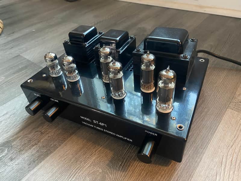 Chorale ST-6P1 stereo tube amplifier 2000's - Black Hi-Fi phono