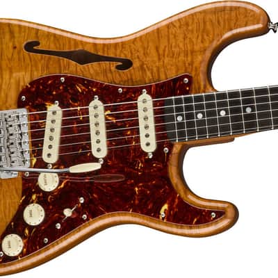 Fender : Artisan Spalted Maple Stratocaster Thinline EB AGN image 3