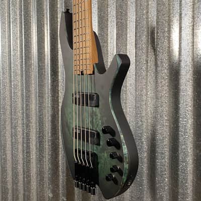 Cort Artisan Series Space Headless 5 String Bass Star Dust Green SPACE5SDG & Bag #0584 image 5
