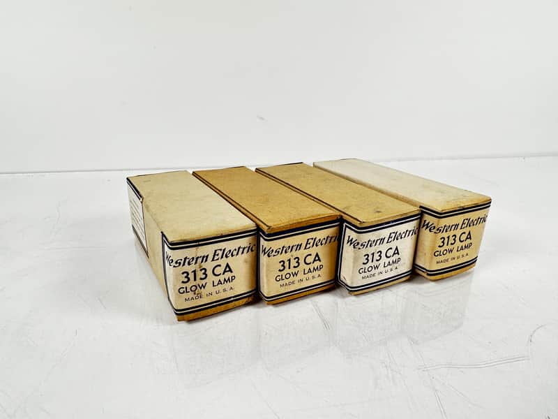 WE Western Electric QUAD of 313CA Vintage Tubes NOS - lot of 4 image 1