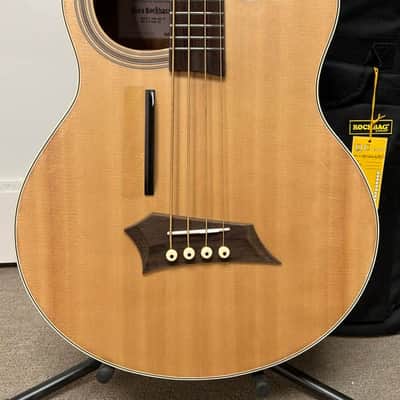 Warwick Rockbass Alien Standard 4 String Acoustic Electric Bass - Natural image 2